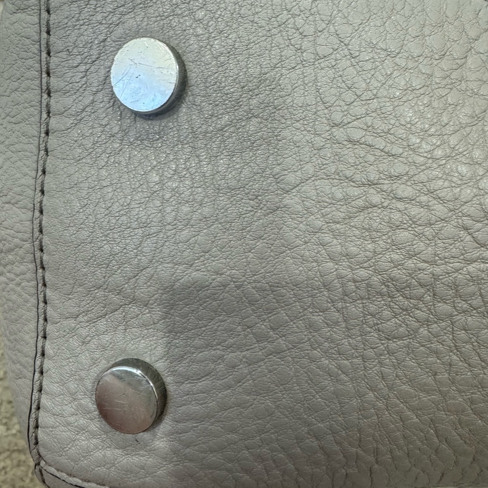 NWOT Michael Kors Gray Pebbled Leather Tote - Picture 10 of 15